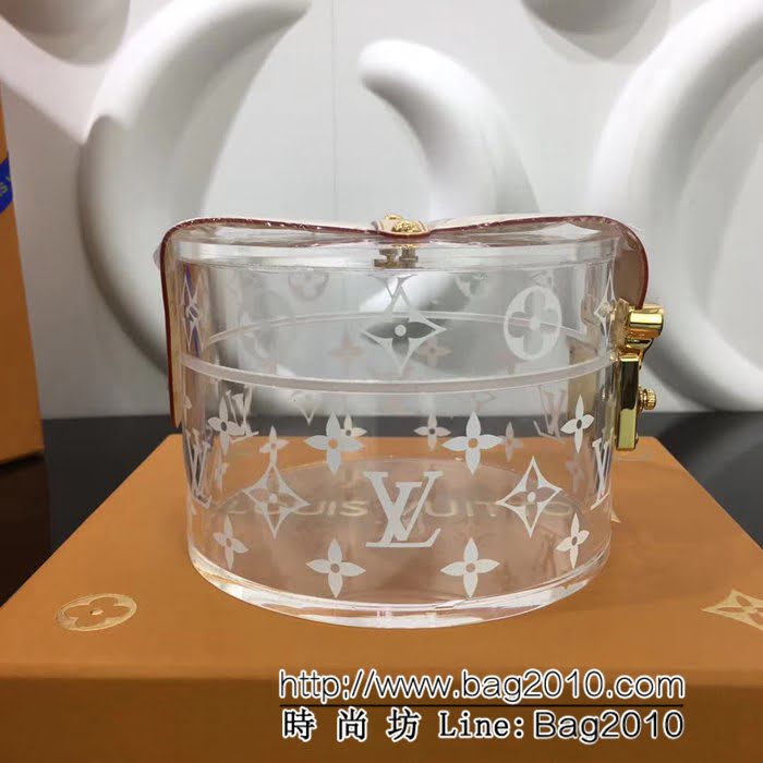 路易威登LV頂級原單2018新款透明包 可做化妝包晚宴包 限量秀款 YDH1094